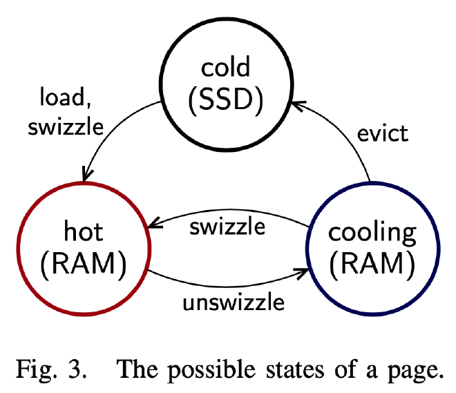 Fig 3. The possible states of a page